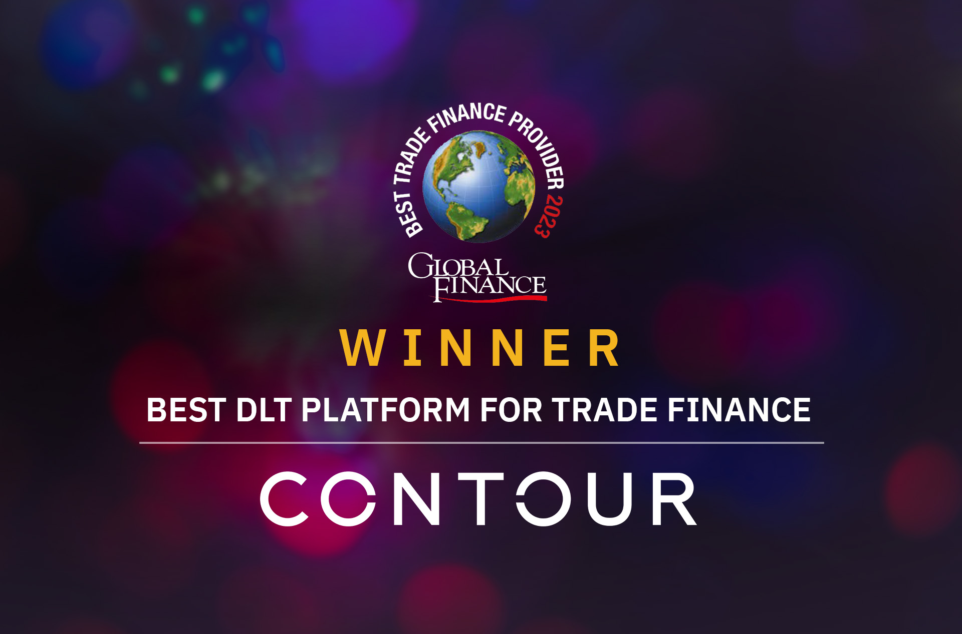 Contour Wins Best DLT Platform for Trade Finance at Global Finance Awards 2023